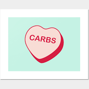 Carbs Candy Heart Posters and Art